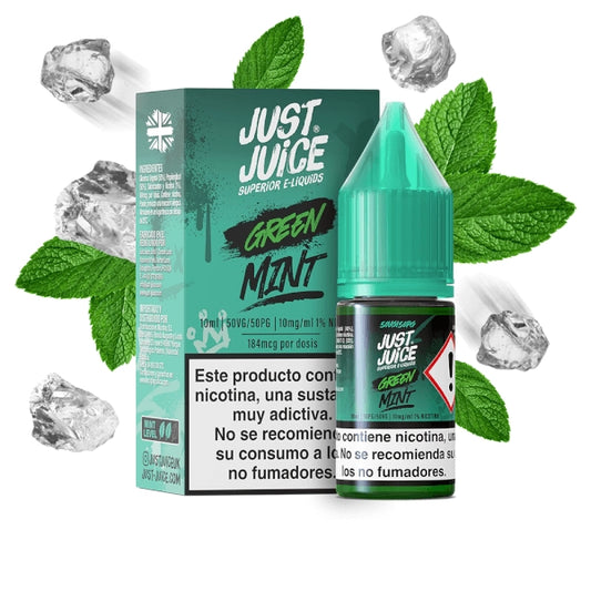 Just Juice Mint Range Salts Green 10ml