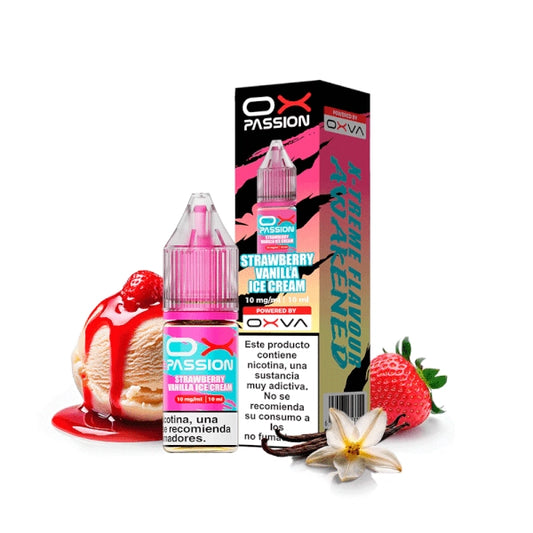 Oxva Ox Passion Salts Strawberry Vanilla Ice Cream 10ml